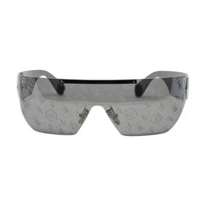 PHILIPP PLEIN SUNGLASSES Stylish Gray Sunglasses SHIELD